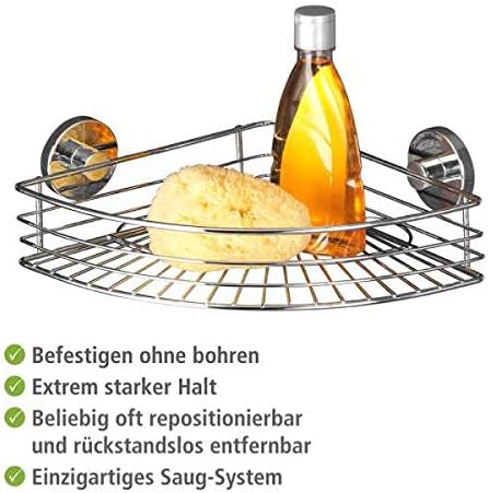 Vakuum-Loc Eckablage Bari, Silber 1 Etage