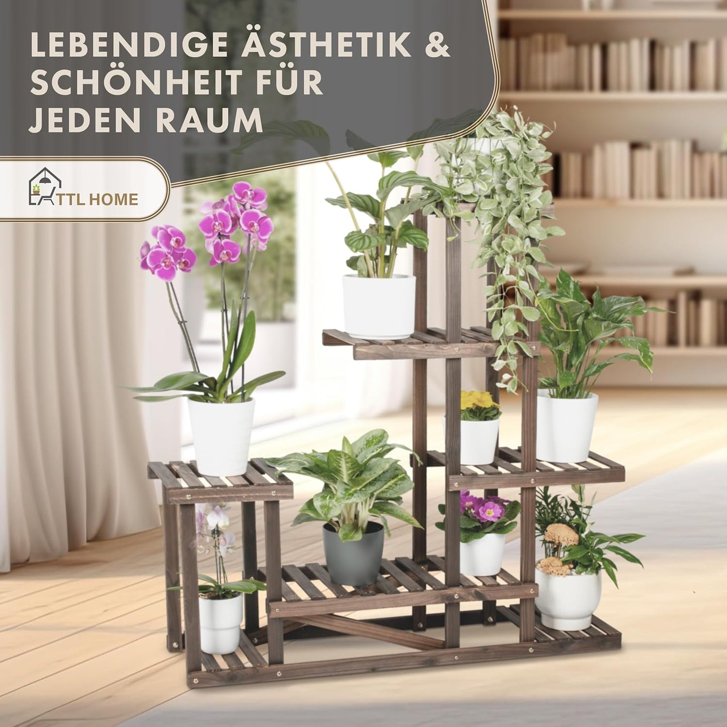 2er Set Pflanzenregal SKYLINE, 5 Ebenen 96cm 2x