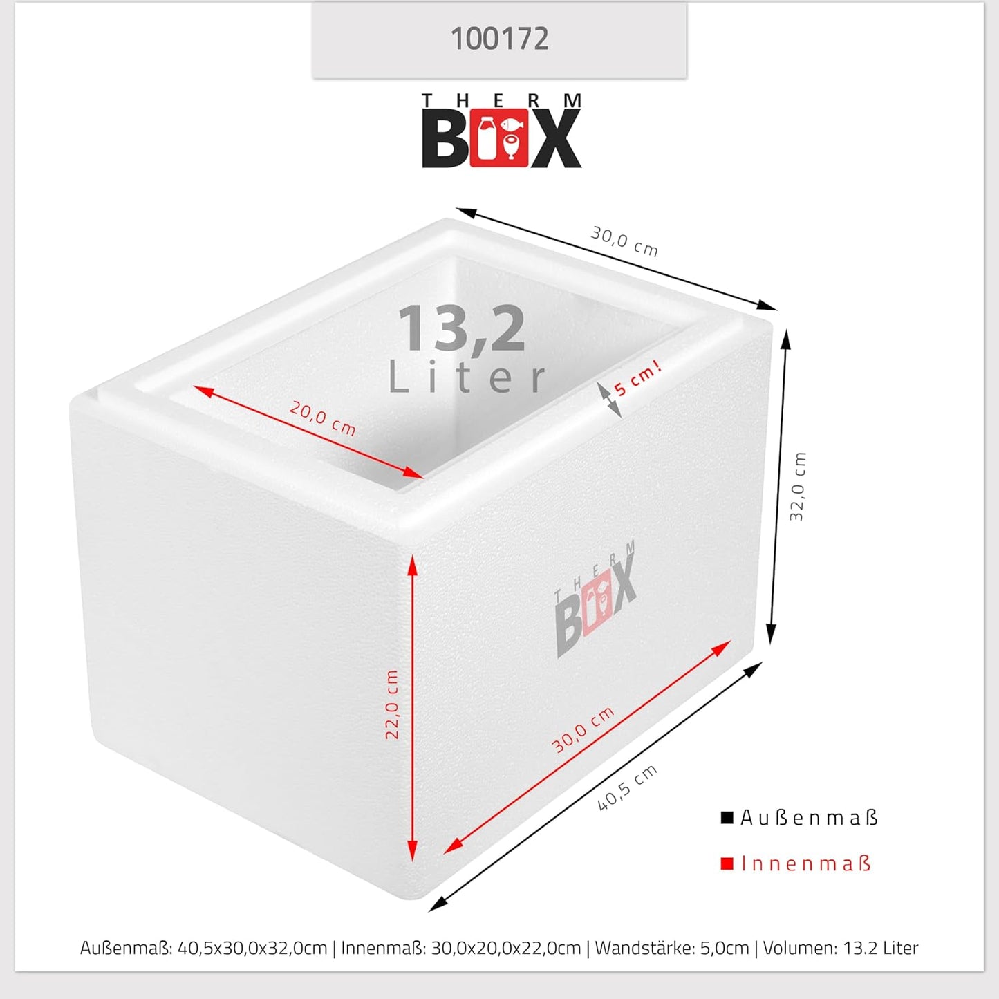 Styroporbox, 13W - 13,2L