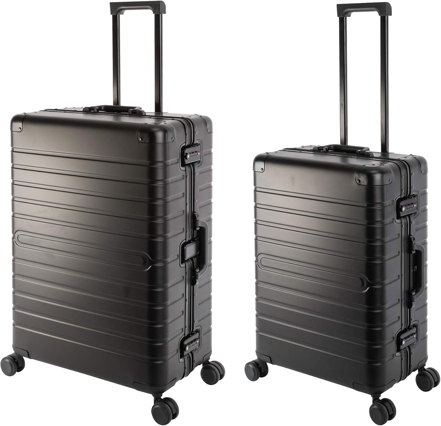 2-teiliges Koffer-Set Oslo, Obsidian Schwarz Mittlerer & Grosser Koffer Set