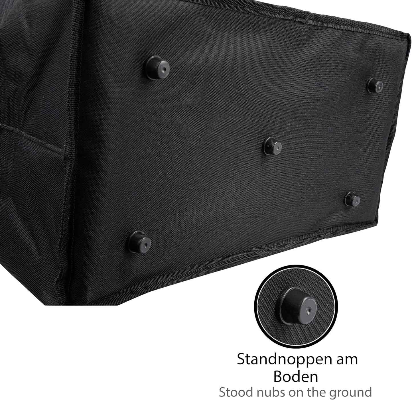 Faltbarer Einkaufskorb mit Kühlfunktion, 2 Stück, 2 Stück - Schwarz