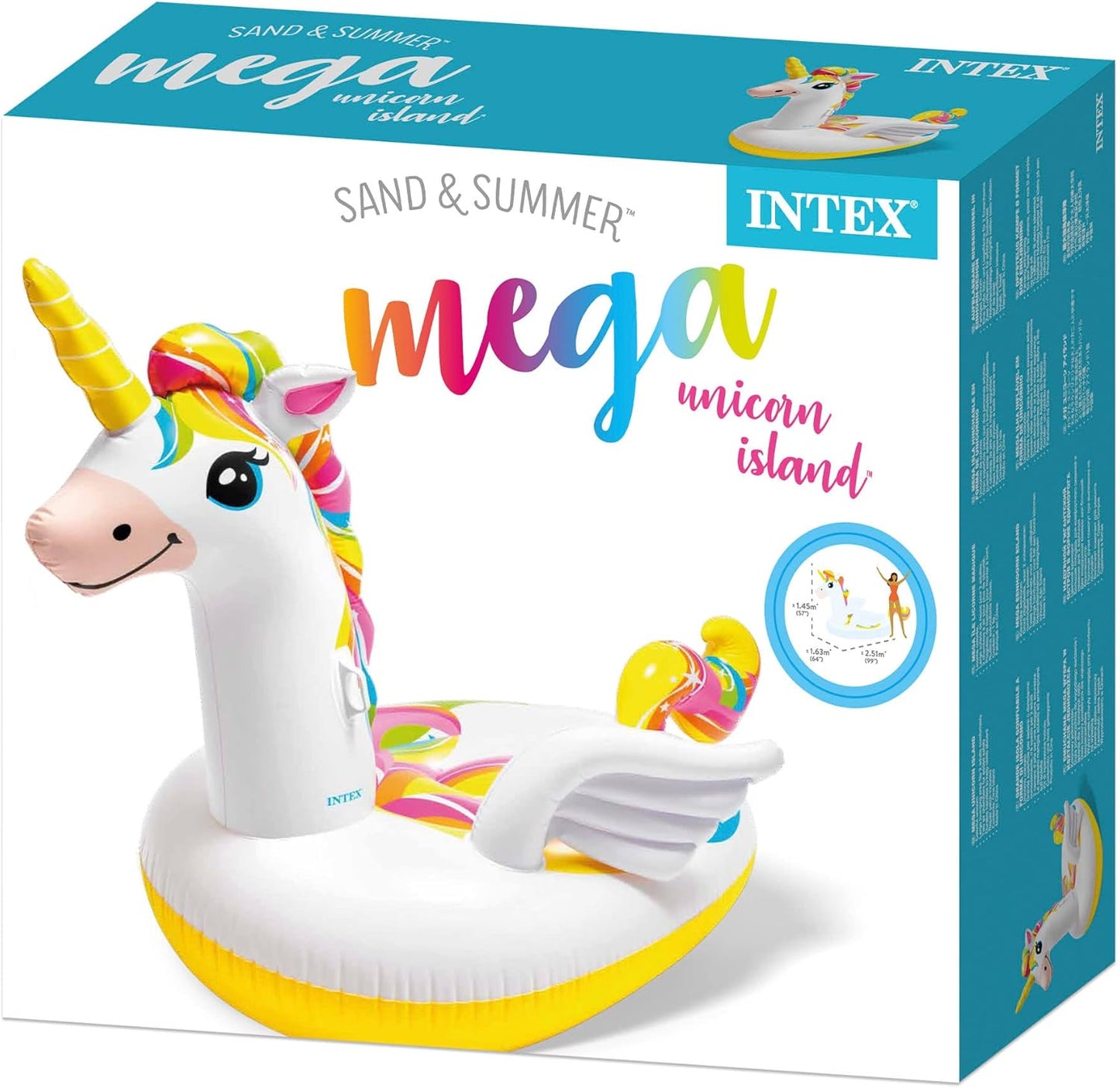 Aufblasbares Einhorn, Einhorn Einheitsgrösse