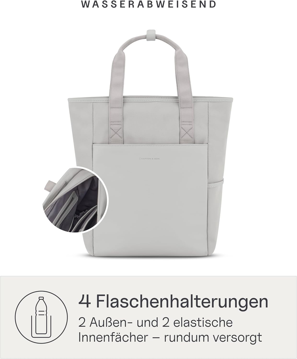 2-in-1-Wickelrucksack-& Wickeltasche-Set Lindby, Greige Diaper Set