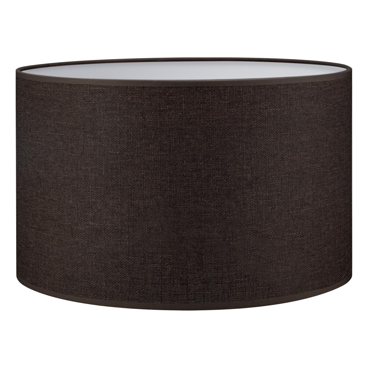 Moderner Lampenschirm aus Baumwolle 35cm, Brown 35cm durchmesser 21cm höhe