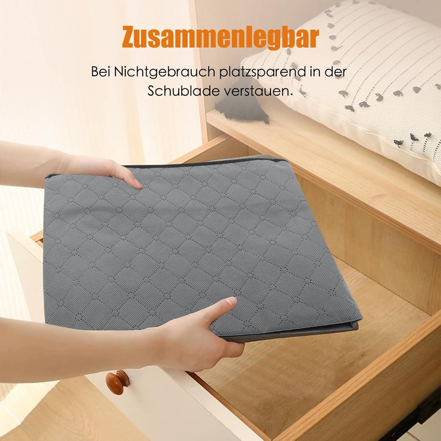 5-teiliges Unterbettkommoden-Set mit Sichtfenster, 5stück
