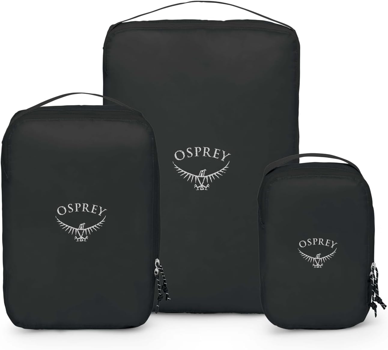 Ultraleichtes Packwürfel-Set, Schwarz Set - Fassungsvermögen 15L