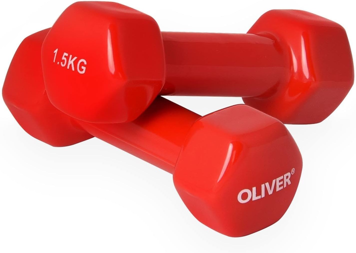 Kurzhantel-Set für Fitness, 1,5 kg (rosso) - 1,5 kg (rot) 3 paio