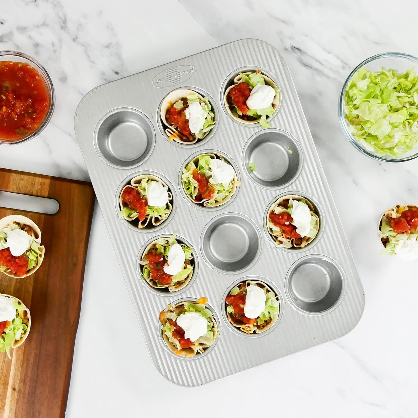 Muffinform Set, Standard-Muffin, 12 Mulden, 2 Stück