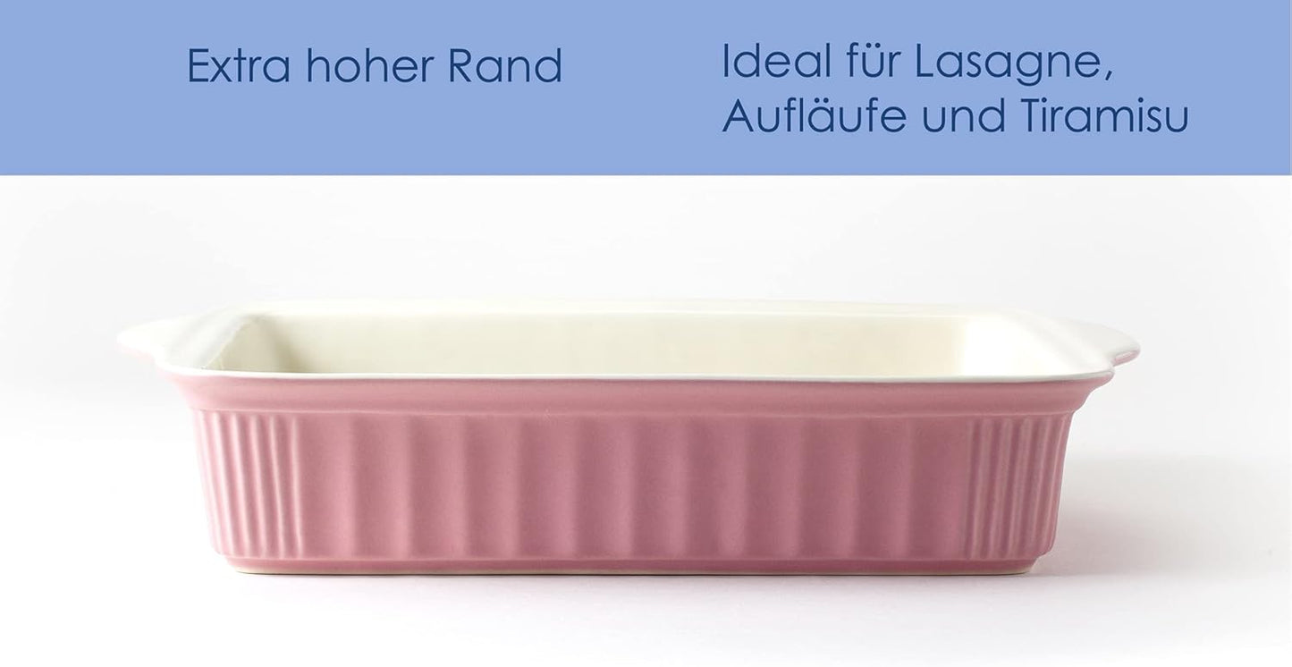 Grosse Auflaufform für 4 Personen, Pink Gross