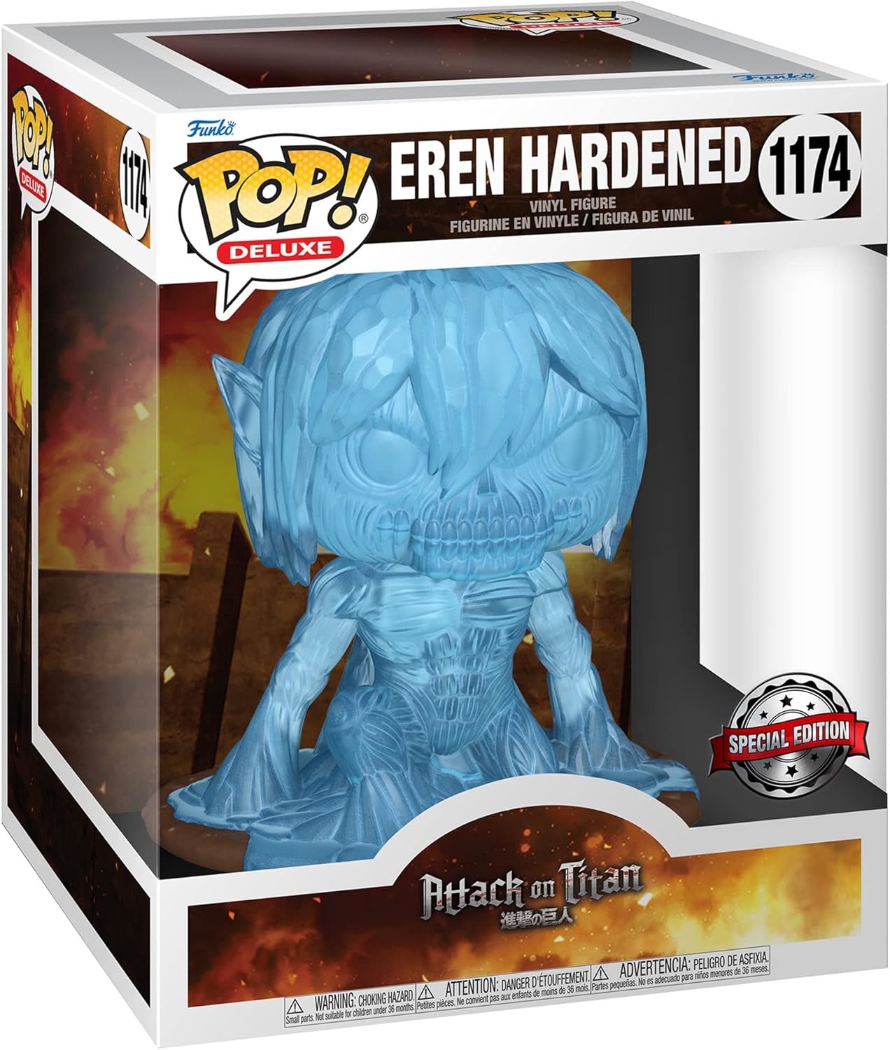 Pop! Attack on Titan : Eren Hardened EXM, Einheitsgrösse Blau