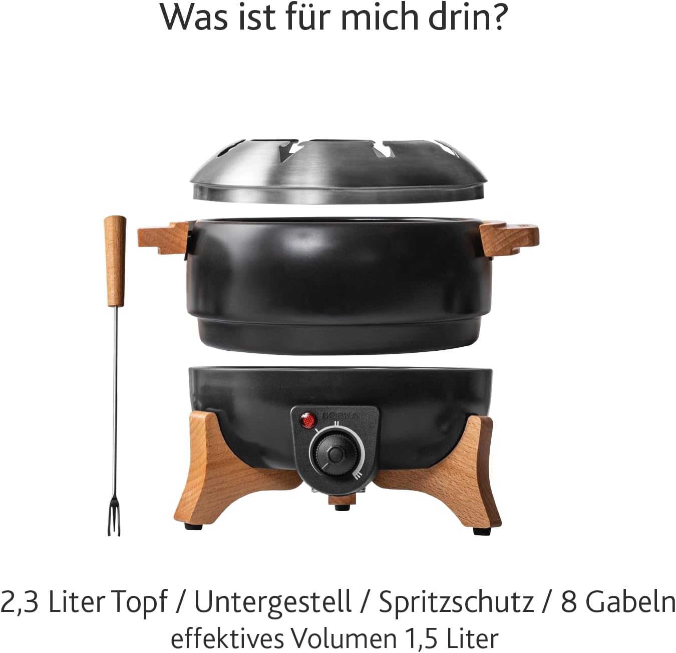 Fondueset mit Temperaturregler, Party