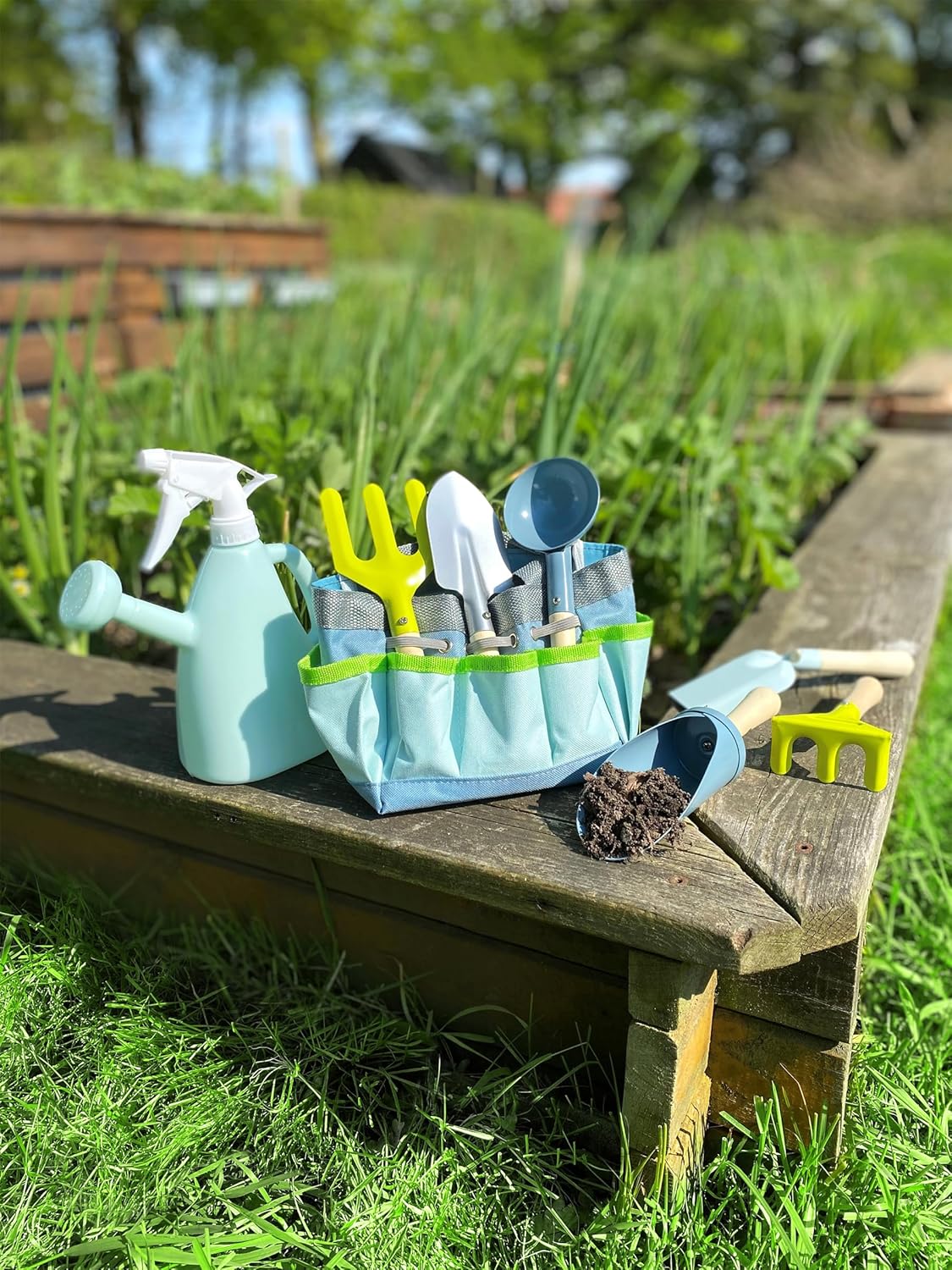 Gartentasche mit Kinder-Gartenwerkzeug, Gartentasche