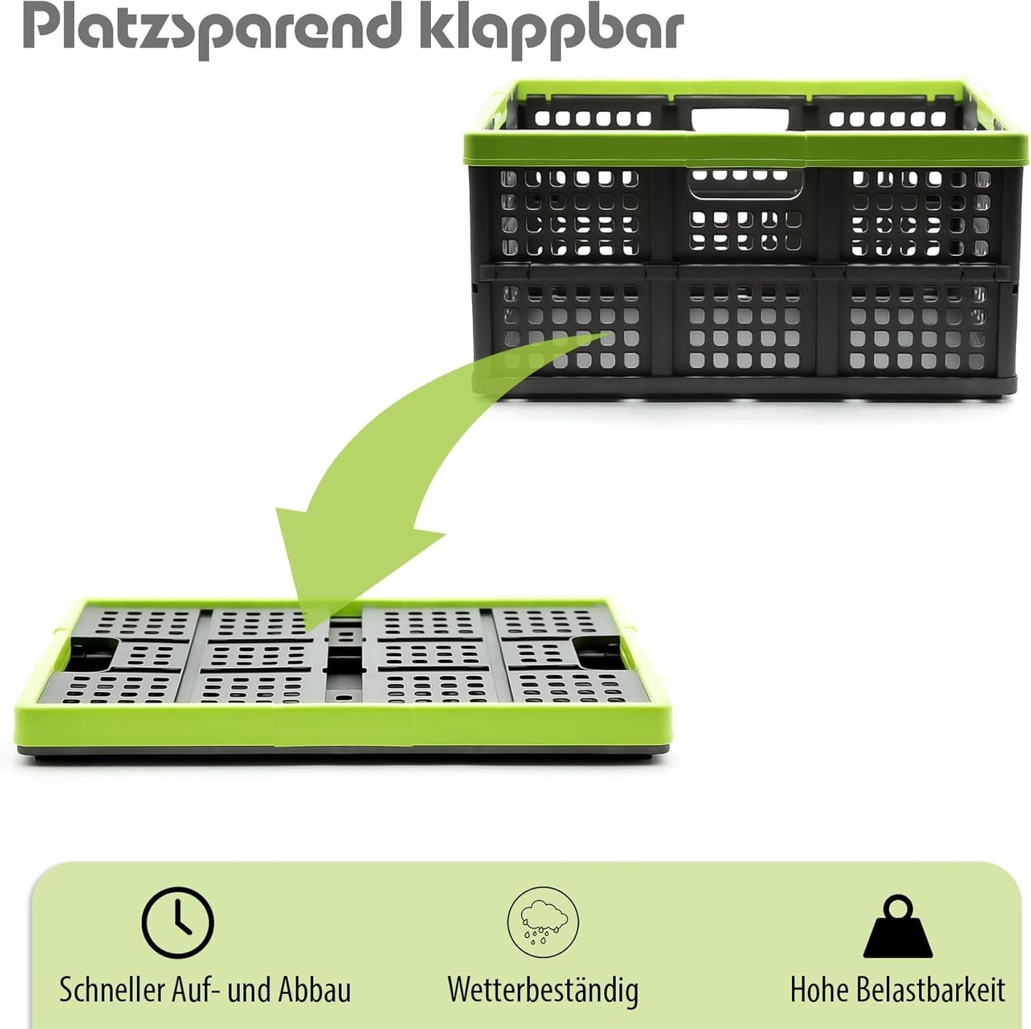 4-teiliges Klappboxen-Set, 4er Set