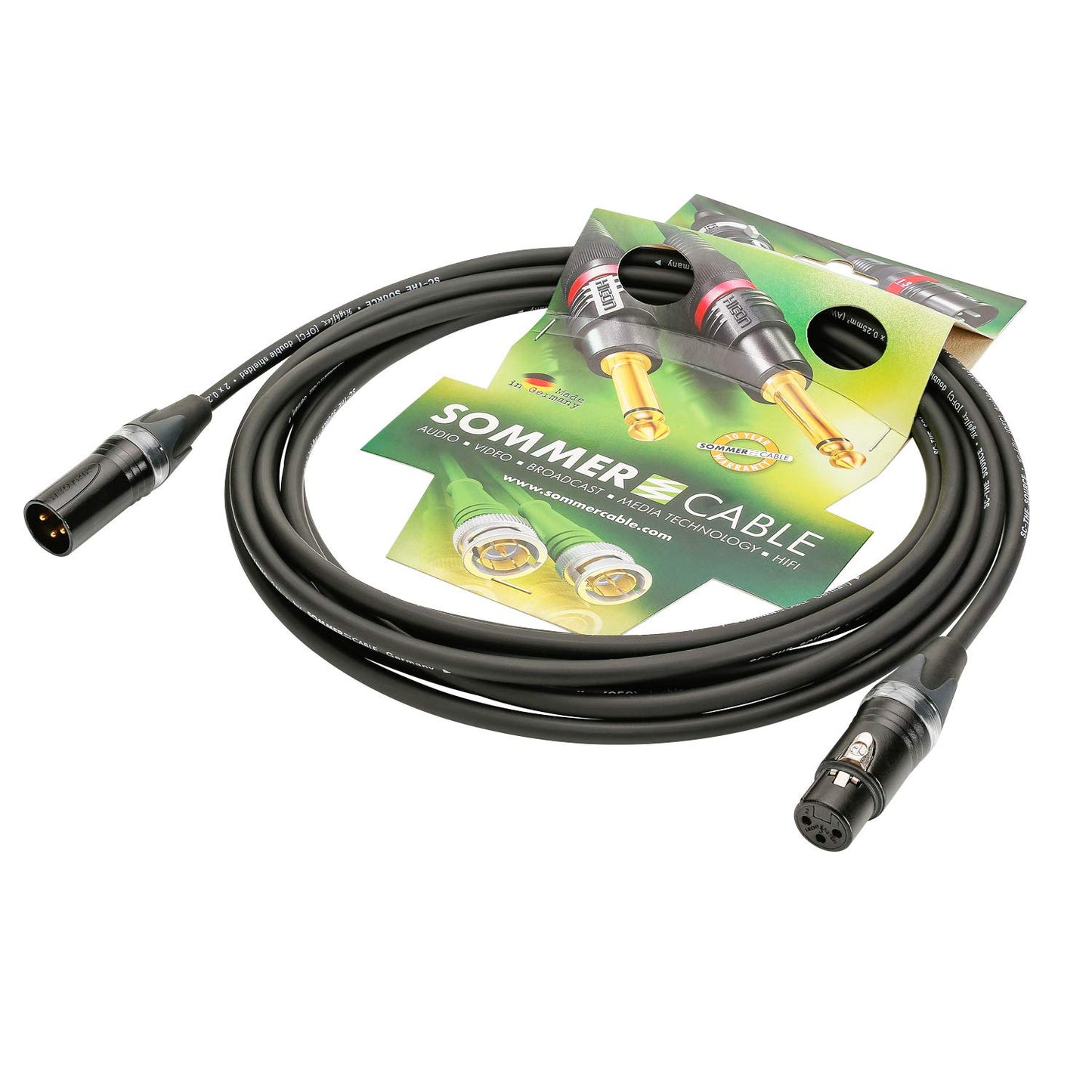 Mikrofonkabel Highflex XLR, 10m / 32.80 ft schwarz