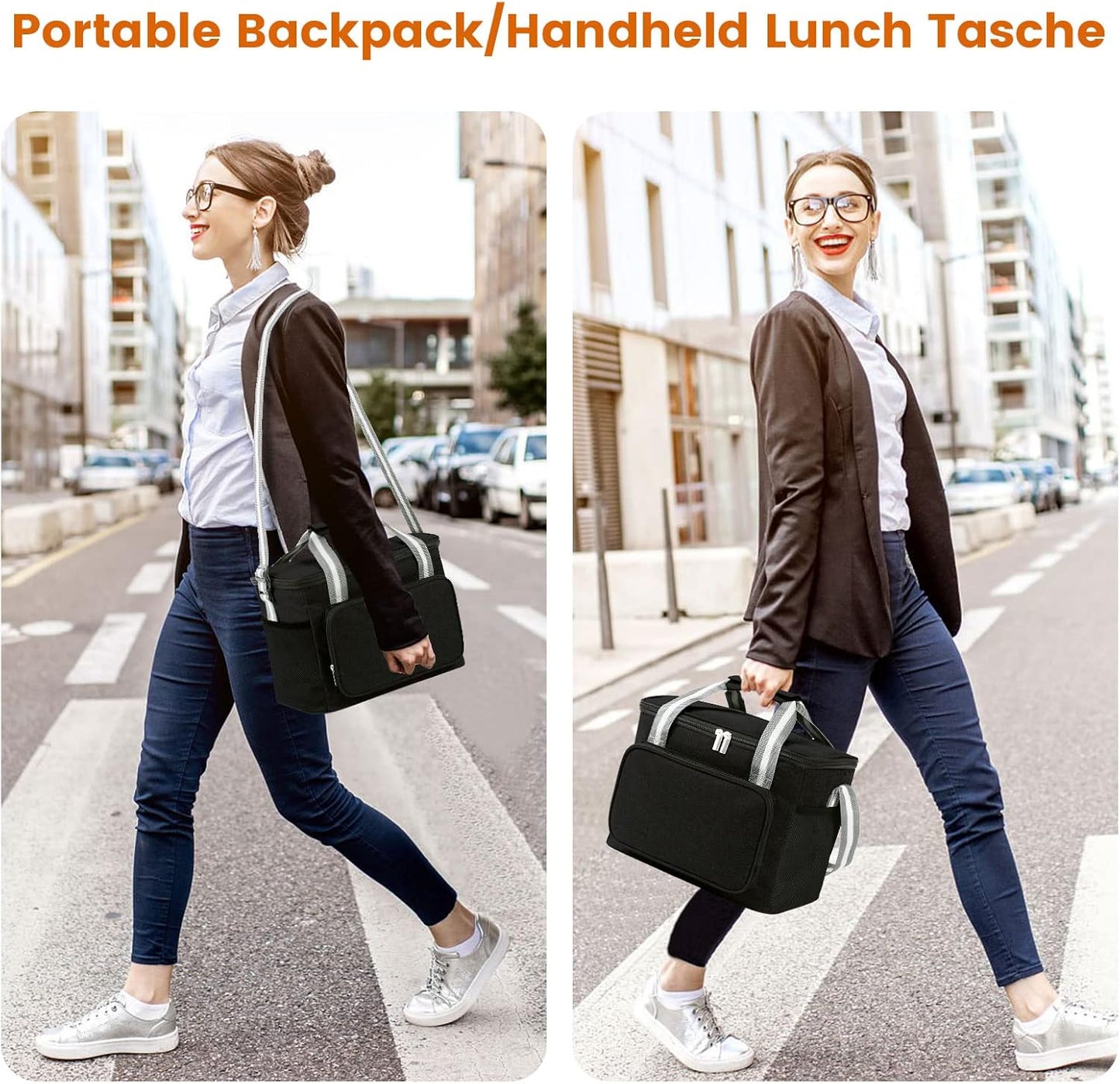 Faltbare Kühltasche, 15L / Schwarz