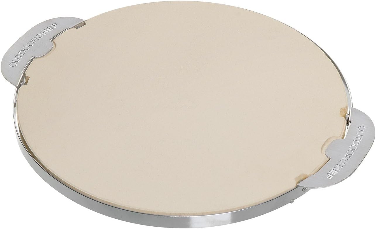 Pizzastein für Grill, 32,5 x 37,5 x 1,7 cm