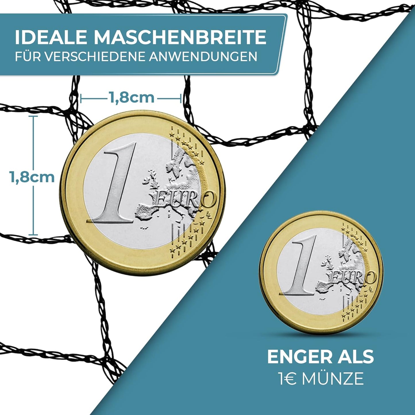 Teichnetz feinmaschig, 2 x 10m