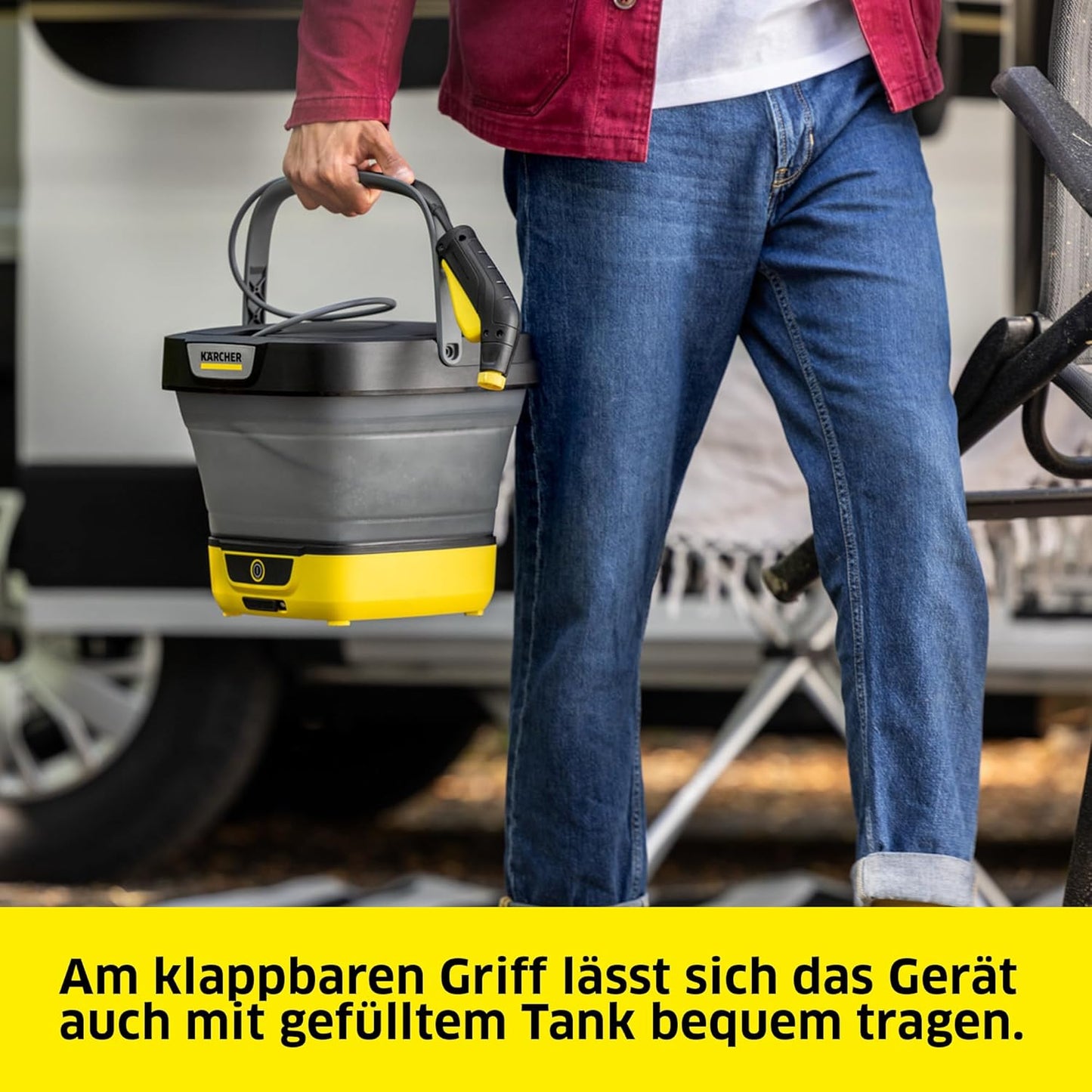 Druckreiniger OC 3 mit faltbarem Wassertank
