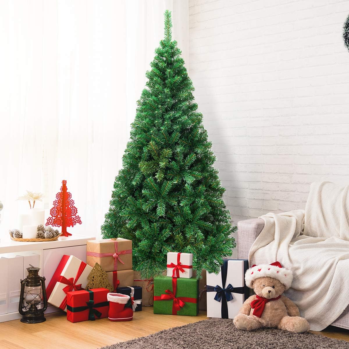 Künstlicher Tannenbaum, Grün, 210 cm