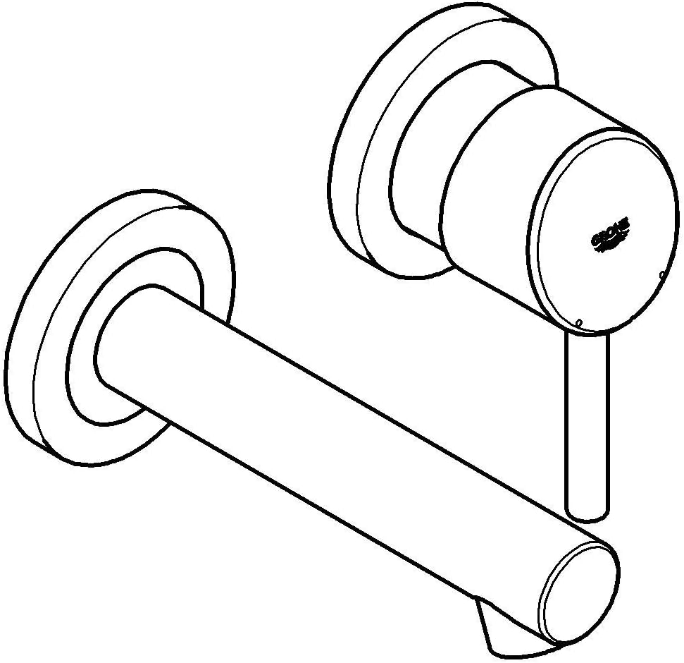 Concetto Badarmatur, Ausladung 147 mm für freistehende Waschschüsseln