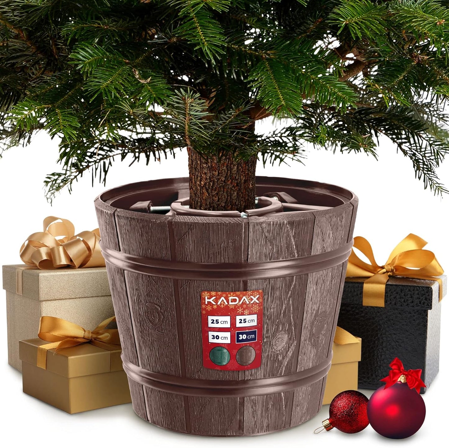 Weihnachtsbaumständer, Baumhöhe bis 280cm /Braun