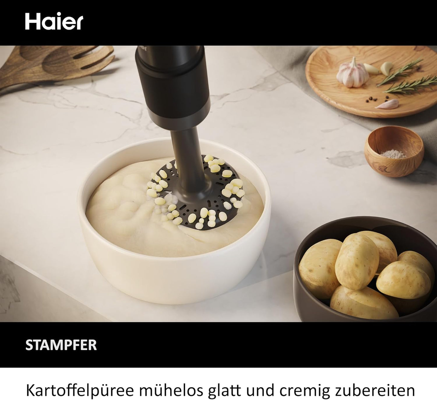 4-in-1 Stabmixer Serie 5 - HHB5B5 mit Zerkleinerer und Stampfer