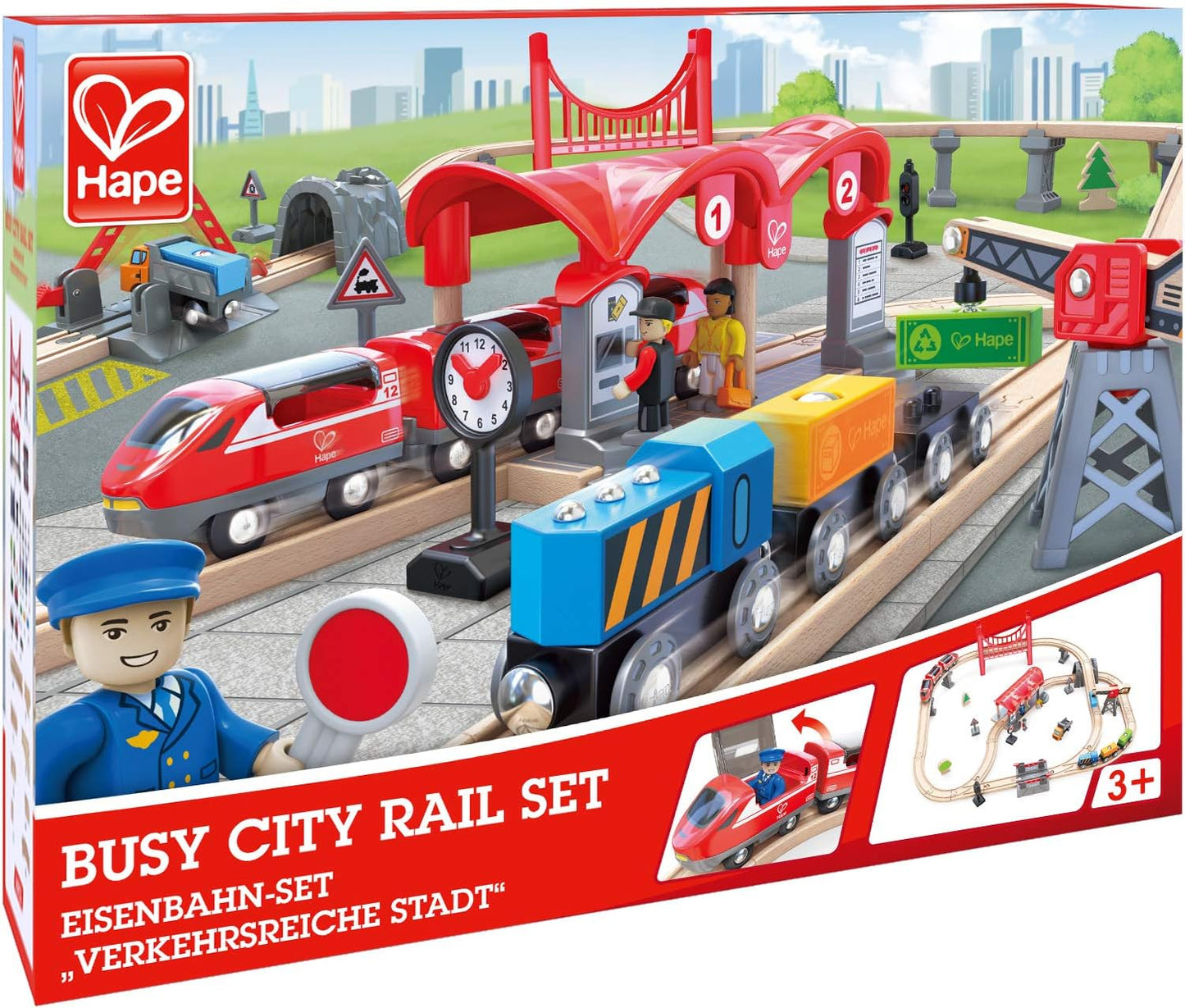Eisenbahnset: Verkehrsreiche Stadt