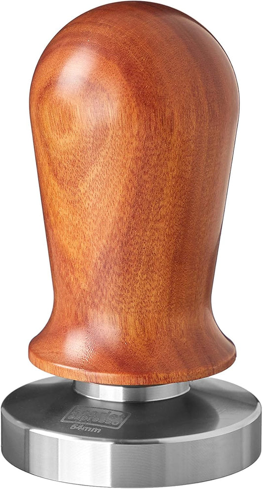 Espresso Tamper Perfetto, 54 mm Sandelholz - Dunkelbraun