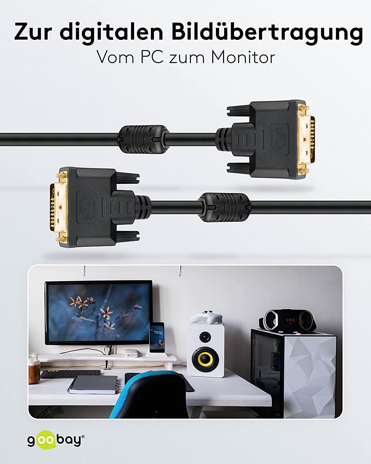 Kabel DVI-D > DVI-D, Dual Link 24+1, 10m