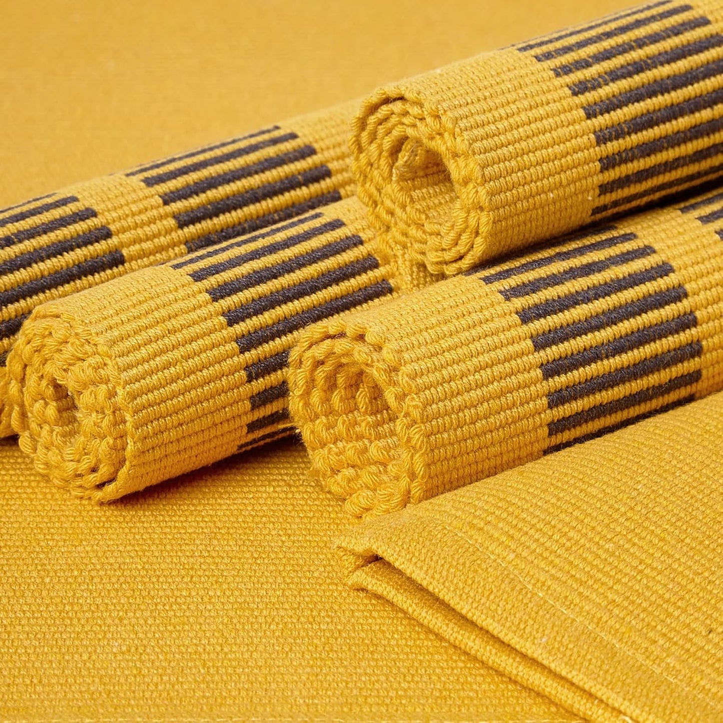 Platzsets Esstisch-Set (6 Stück), 46x32 cm (Set of 6) Leiter Gelb