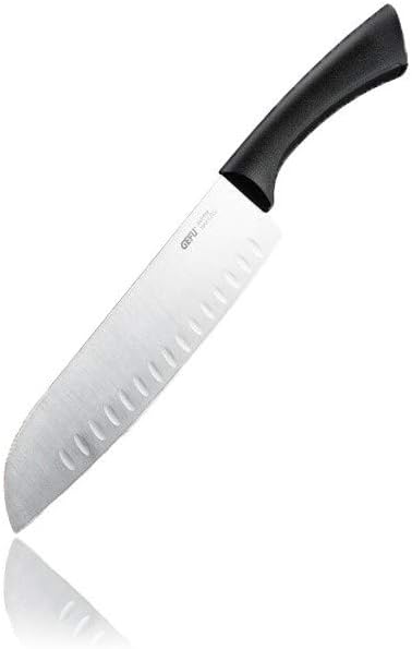 Senso Santokumesser mit Kullenschliff