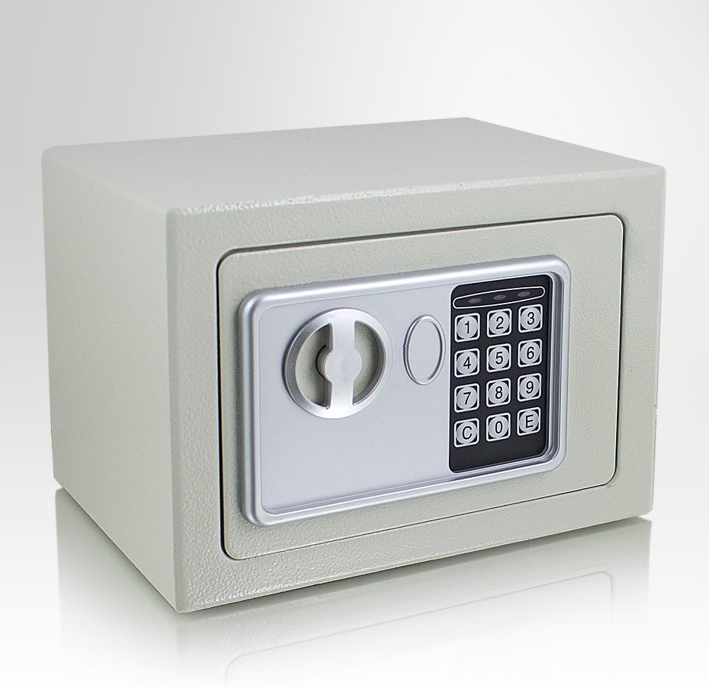 Elektronischer Minisafe, Lichtgrau