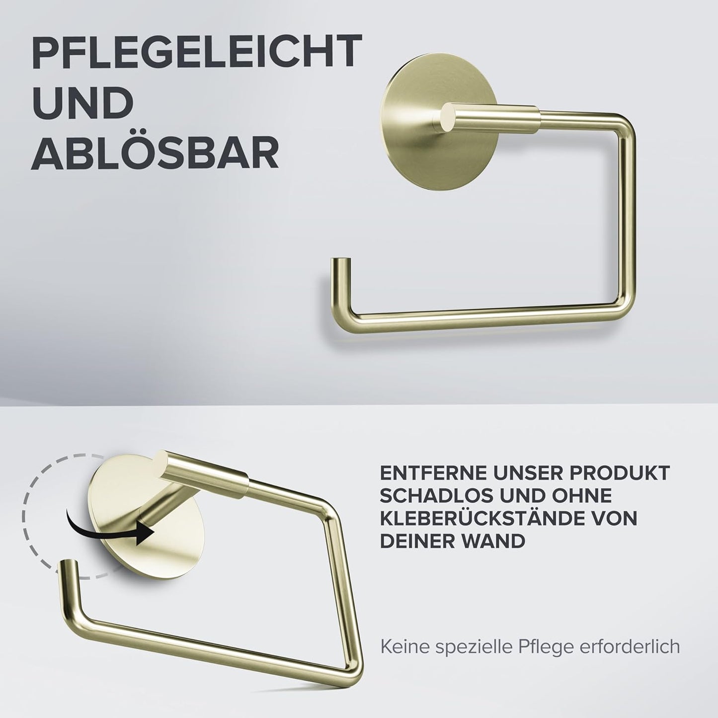 Toilettenpapierhalter, Gold Zum Kleben