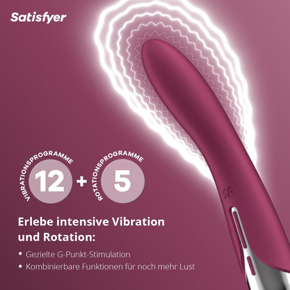Spinning Vibe 1 G-Punkt-Vibrator mit Rotationsfunktion, Beere
