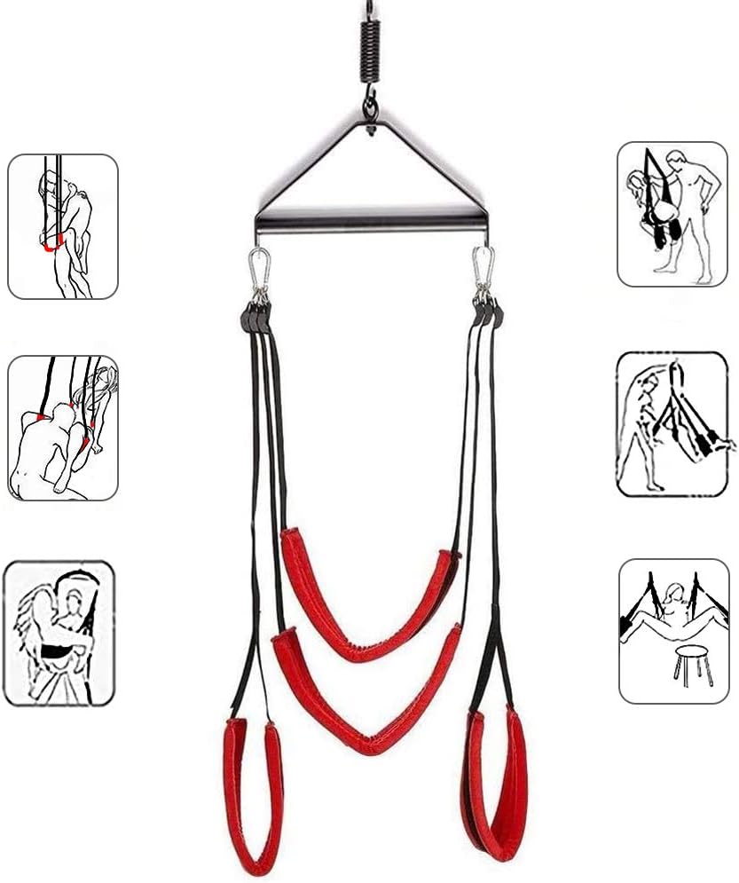 Sex-Schaukel mit Stahlrahmen, Rote