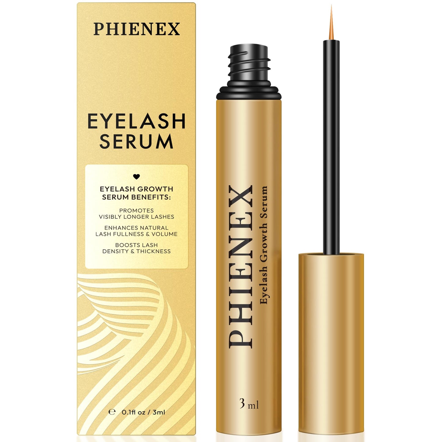 Wimpernserum, Metallisch