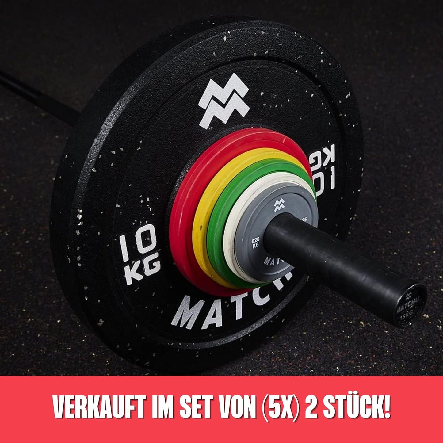 2er-Set Mini-Hantelscheiben (0,5 kg), Beige - 0,5 KG
