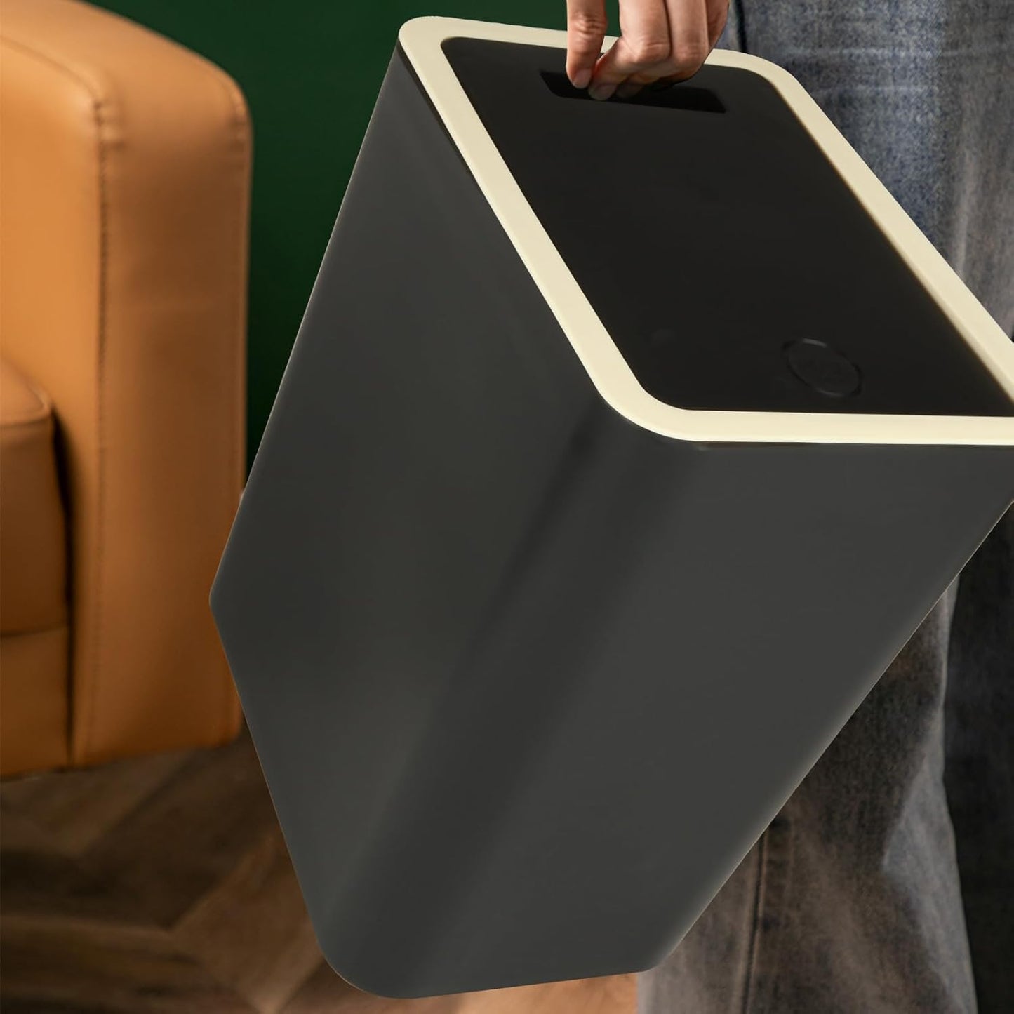 Mülleimer mit Pop-Up Deckel für Büro & Bad