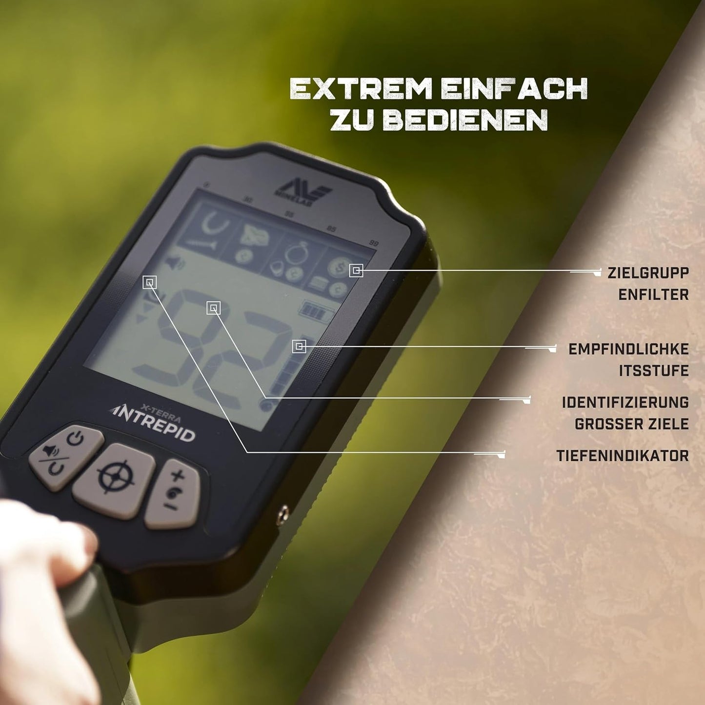 X-Terra Intrepid Metalldetektor für alle Geländearten, 1. X-Terra Intrepid