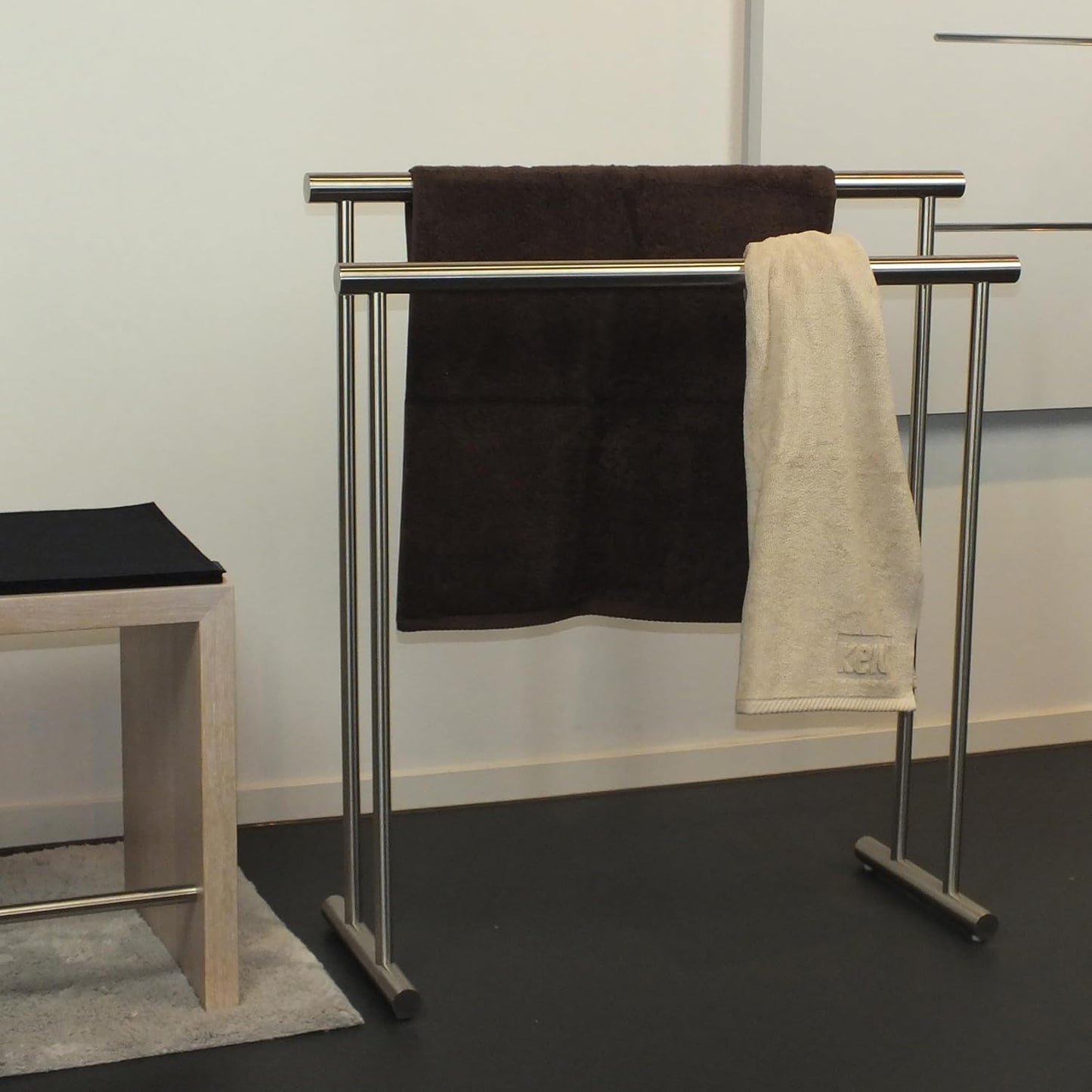 Handtuchständer Priamo mit 2 Stangen, 76 cm breit