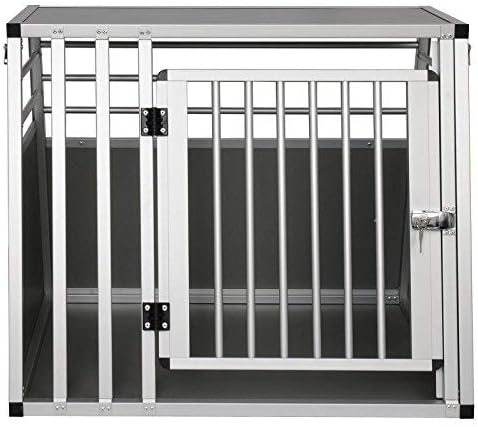 Hundetransportbox, L 80 x B 65 x H 65 cm Grau