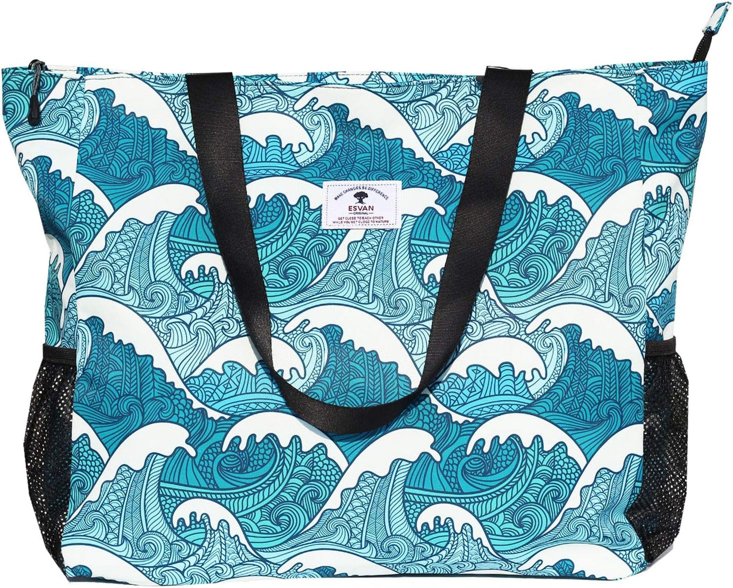 Wasserabweisende Strandtasche, Wave