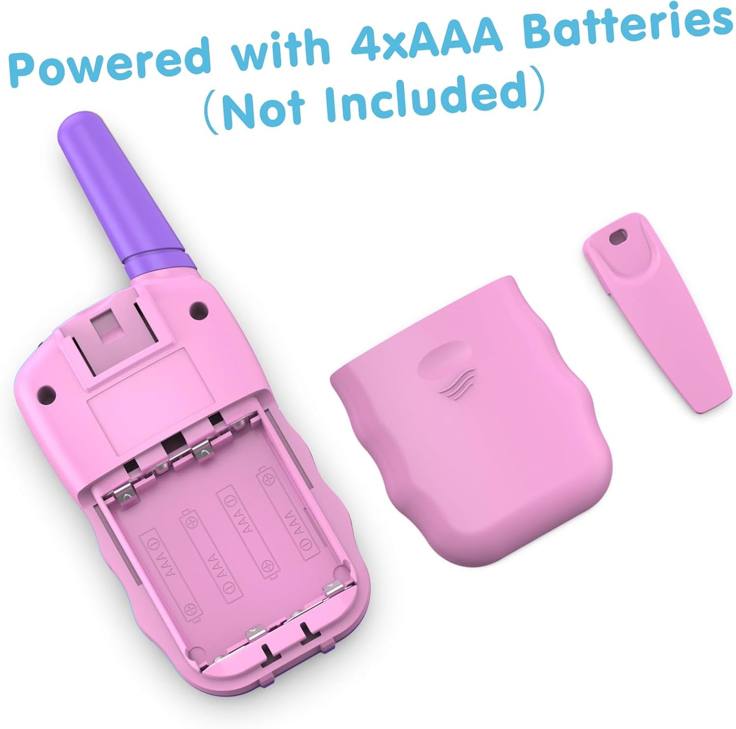 Walkie-Talkie-Set für Kinder, Rosa-Violett