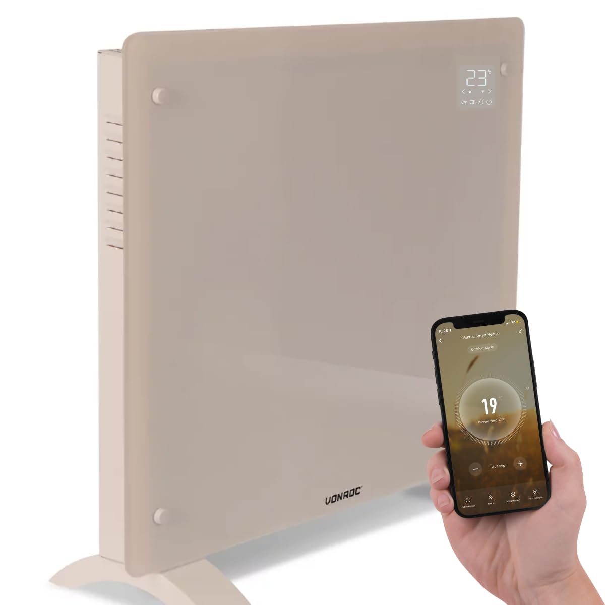 Konvektor Heizkörper, Beige 1000W