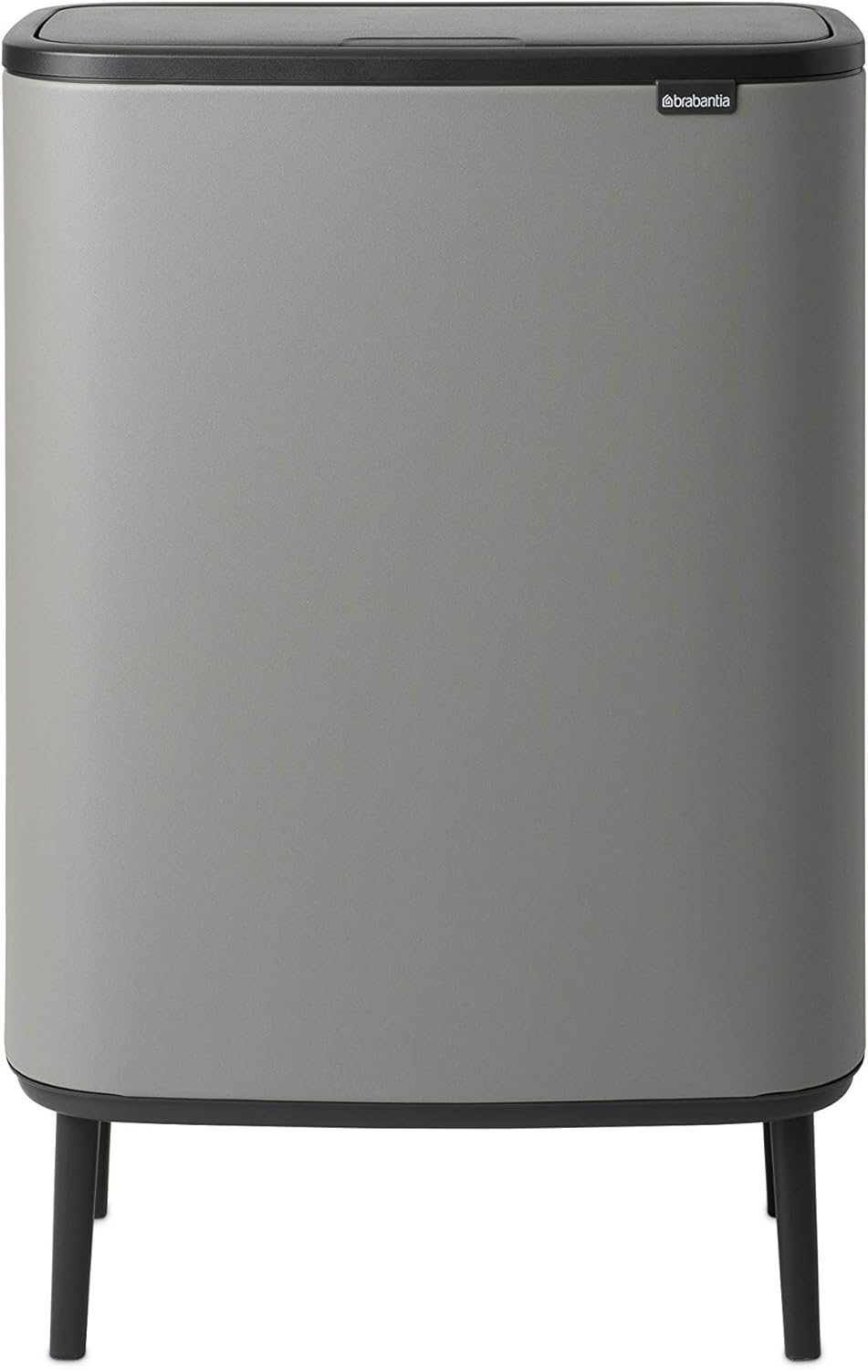 Mülleimer mit 60L Inneneimer (Mineralbeton Grau), 1 Inneneimer (60L) Mineral Concrete Grey