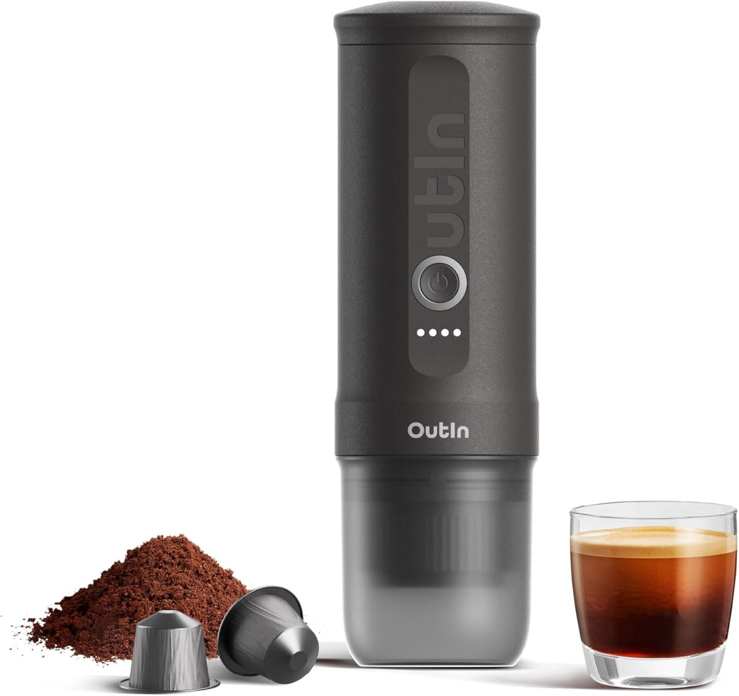 Tragbare Espressomaschine, Space Grau
