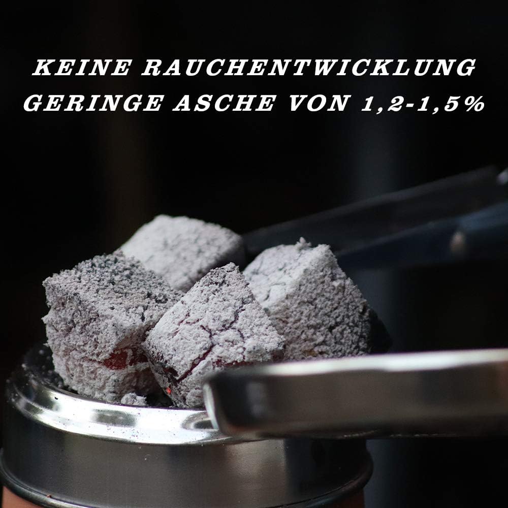 Kokoskohle Würfel mit langer Brenndauer (4kg), Consumer 4kg