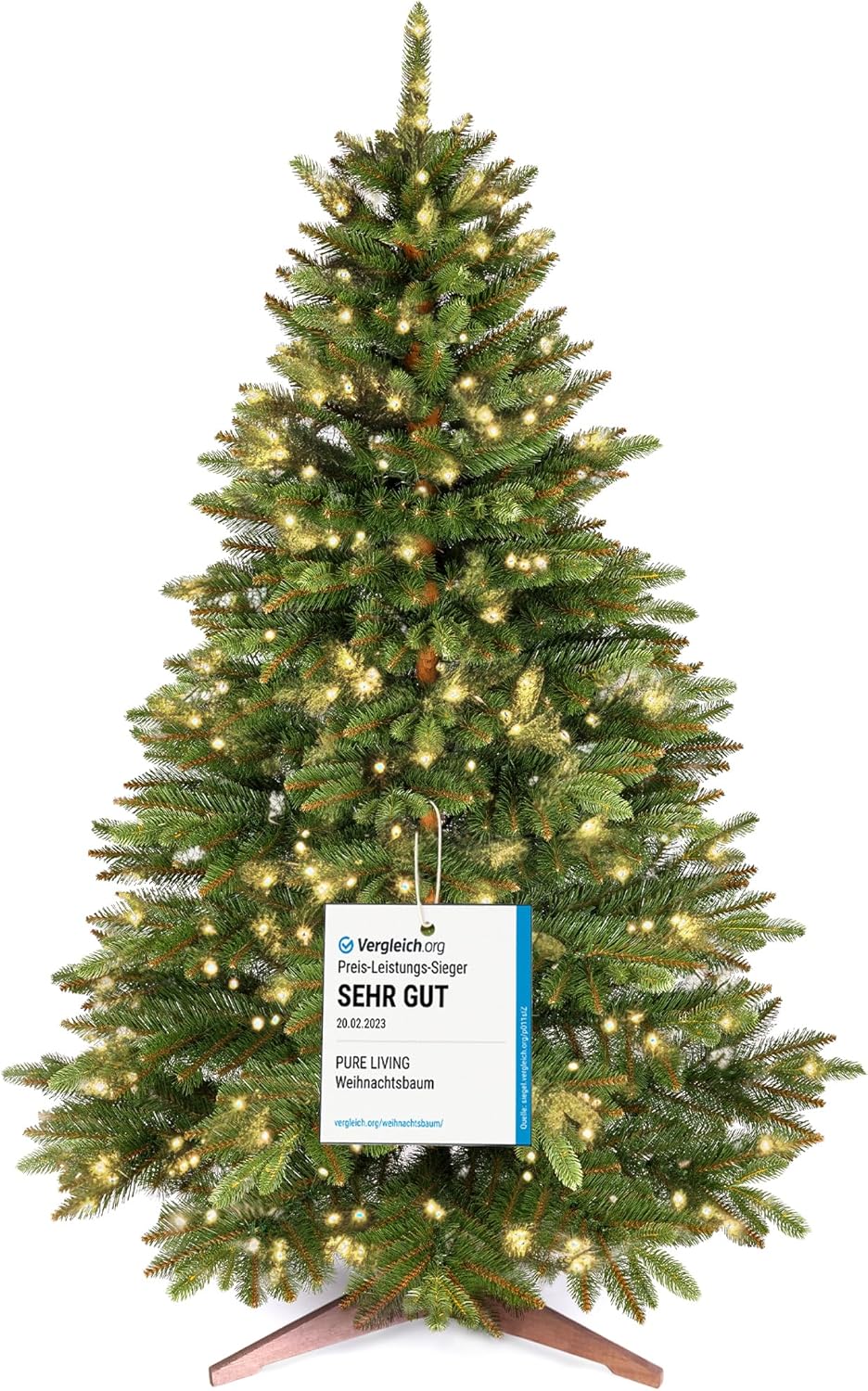 Künstlicher Weihnachtsbaum mit Beleuchtung (180 cm), 180 cm