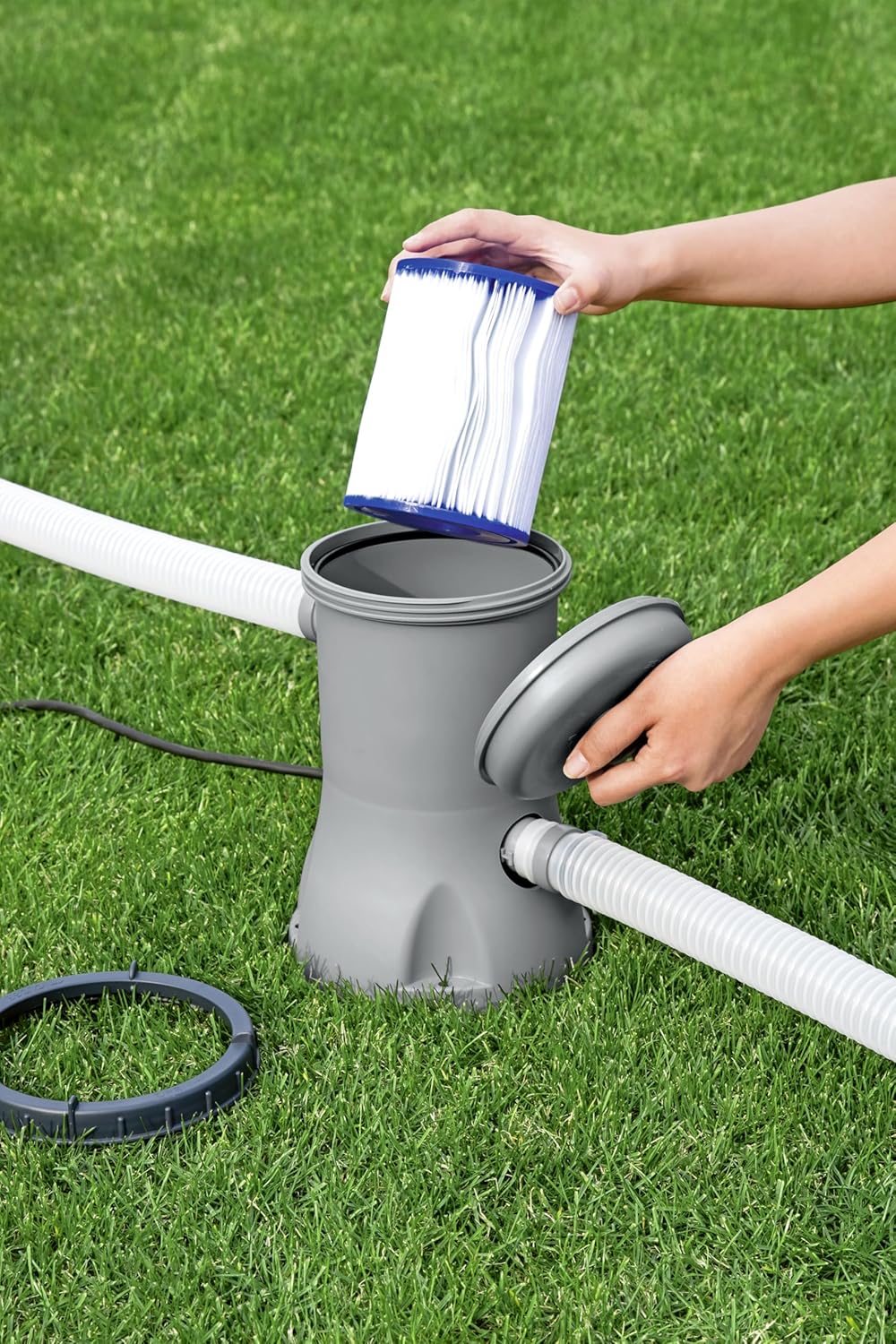 4 Stück Filterkartuschen für Poolpumpen, Grösse 2