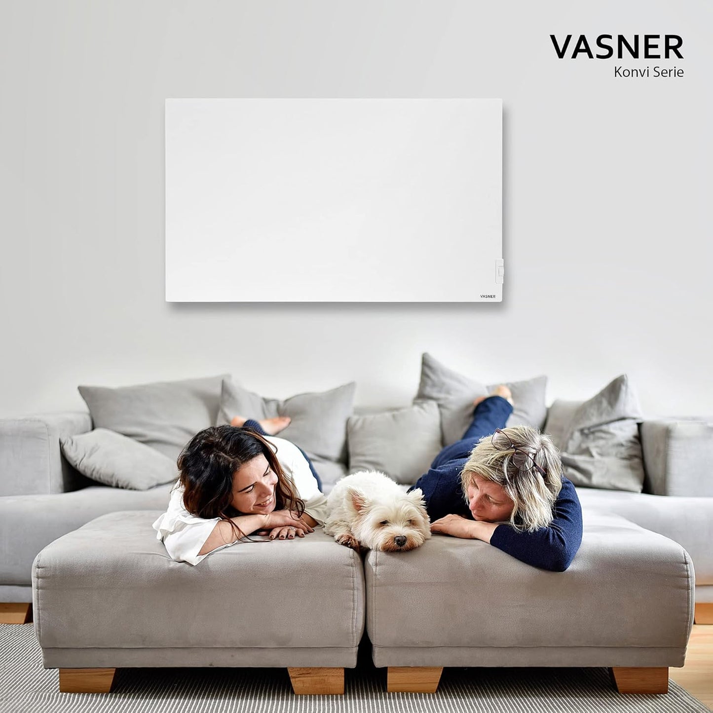 Konvi Infrarotheizung mit Thermostat, 900 Watt